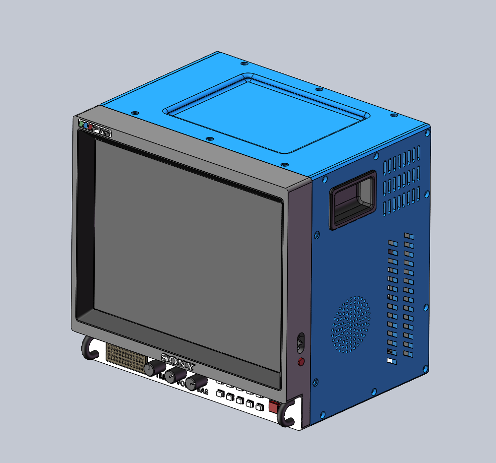 Retro Monitor with Raspberry Pi 4, Active Self-Cooling System Custom Version