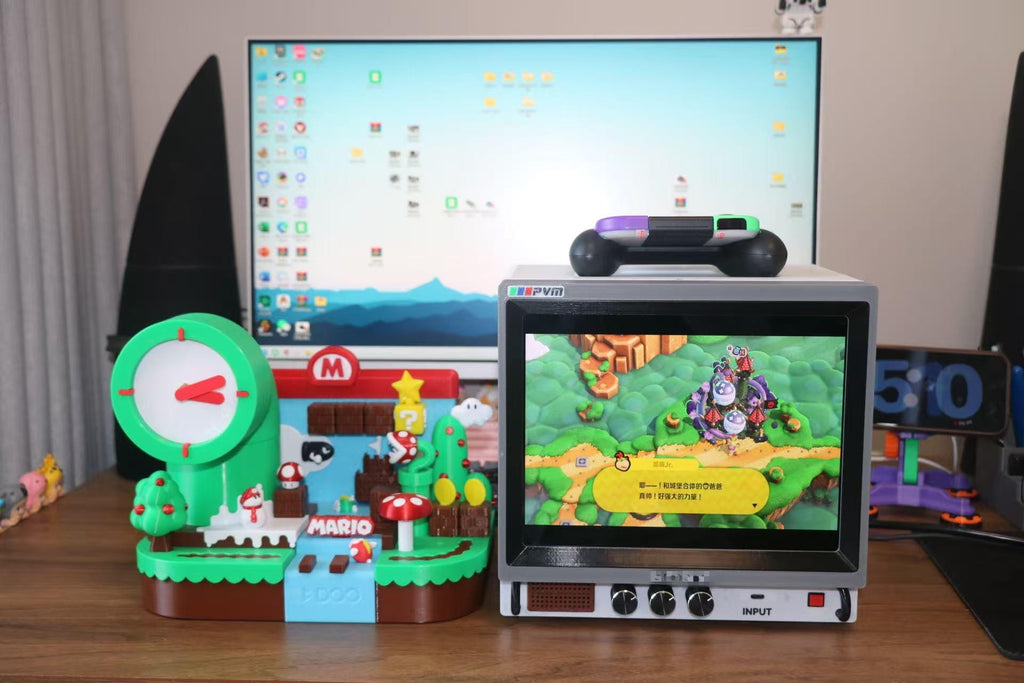 Vintage CRT-Inspired Desktop Monitor | 9.7" 2K Display | Retro Design with Modern Features
