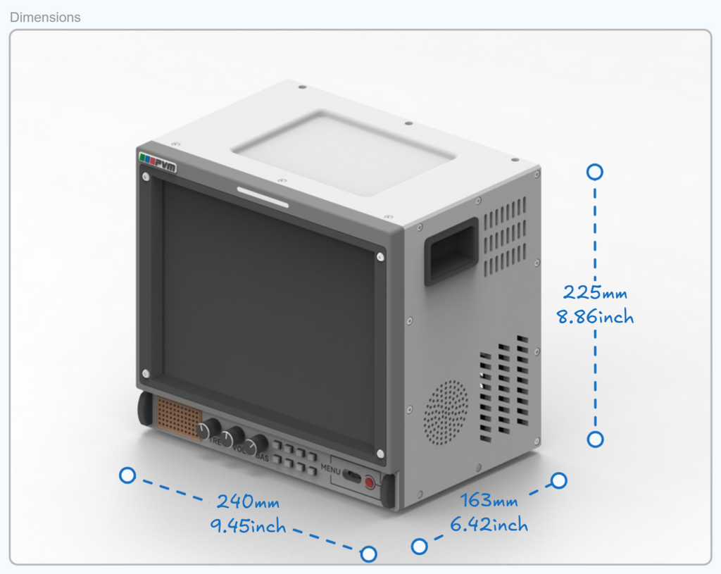 Vintage CRT | 9.7" 2K Display | Retro PC Monitor | CRT retro-style